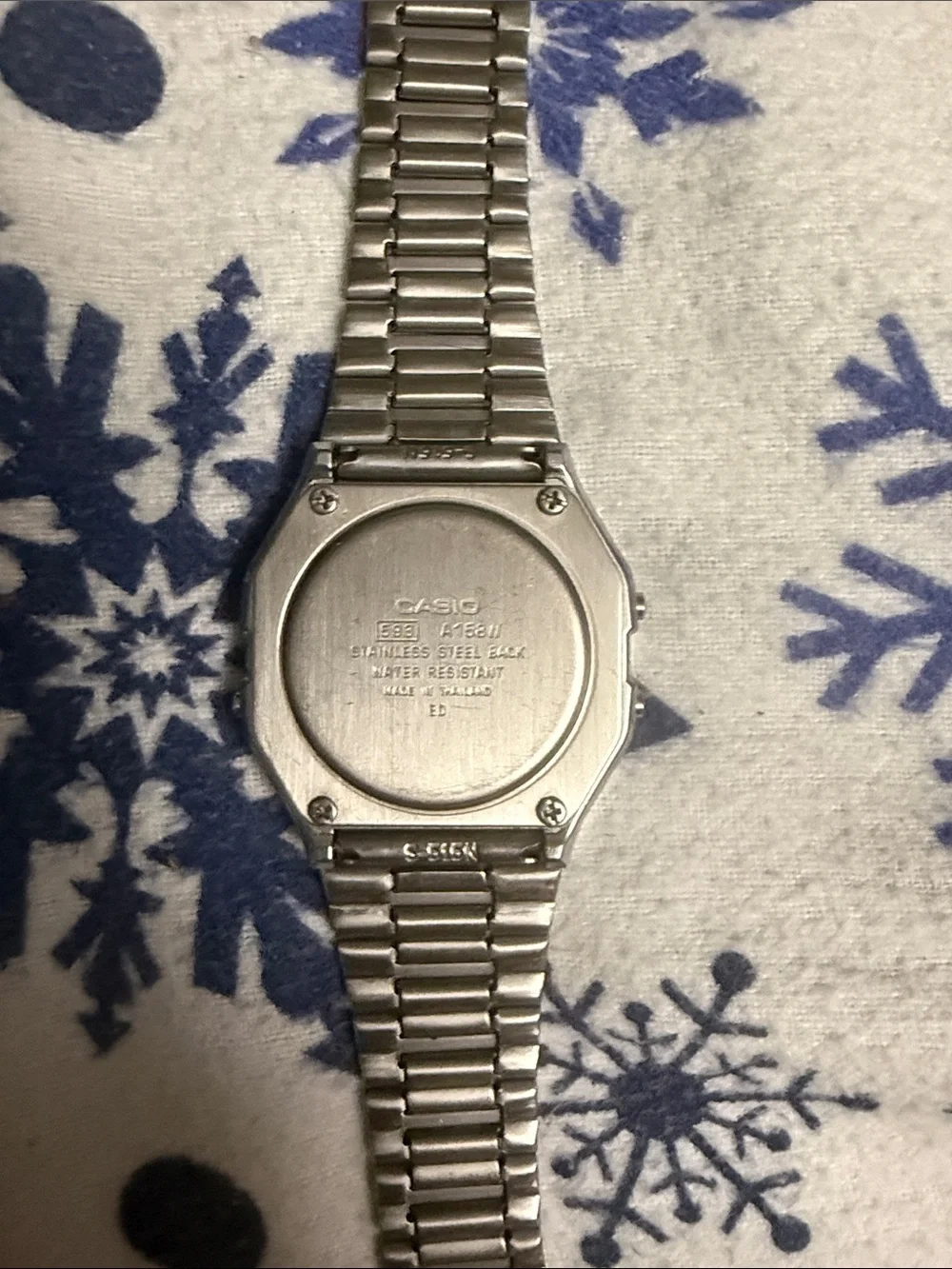 Casio Silver Digital Stainless Steel Bracelet Watch
